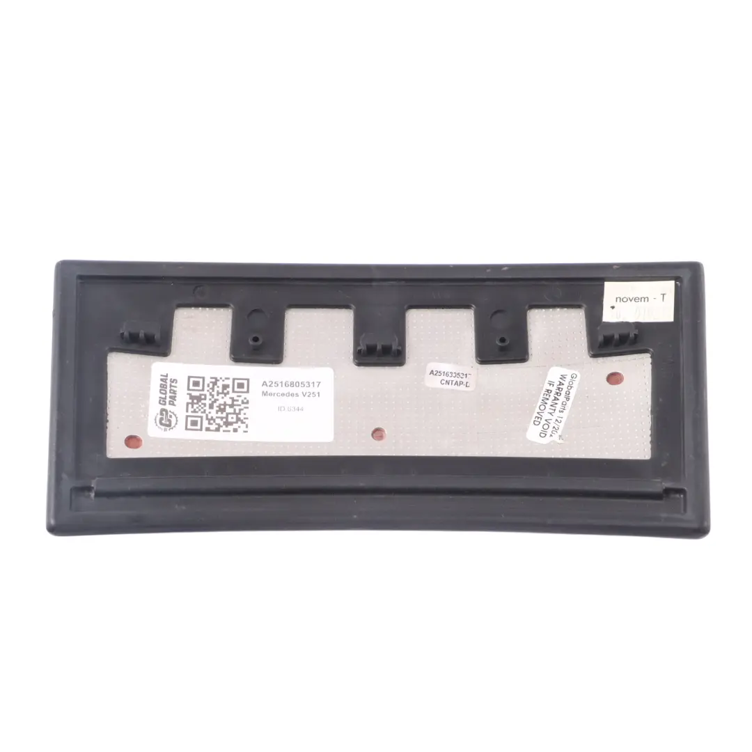 Mercedes V251 Center Console Compartment Tray Trim Cover Cap Panel - SKU A2516805317 - Part number A2516805317