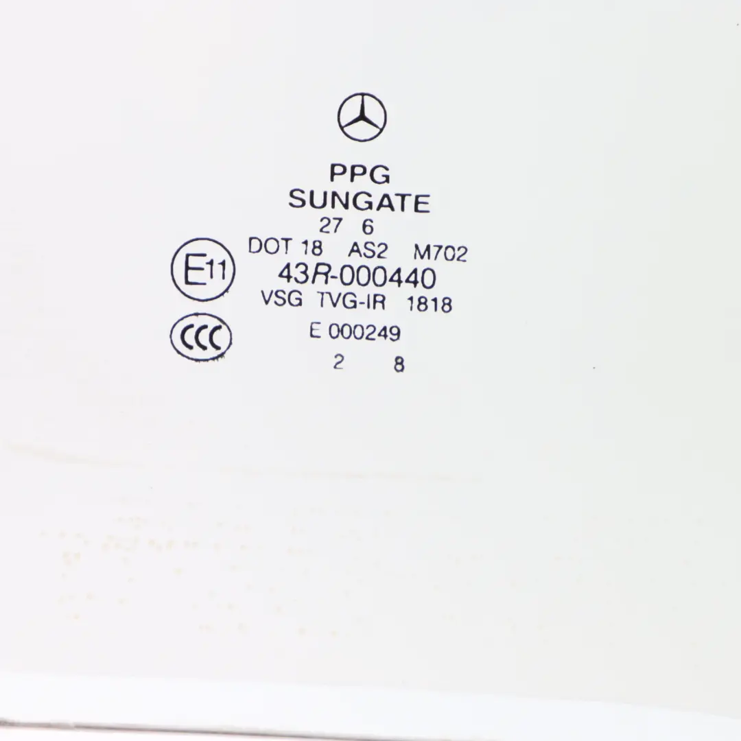 Window Glass Front Door Right O/S AS2 Glazing to Mercedes W251 with Part number A2517200418 Mercedes W251 Window Glass Front Door Right O/S AS2 Glazing - SKU A2517200418 - Part number A2517200418