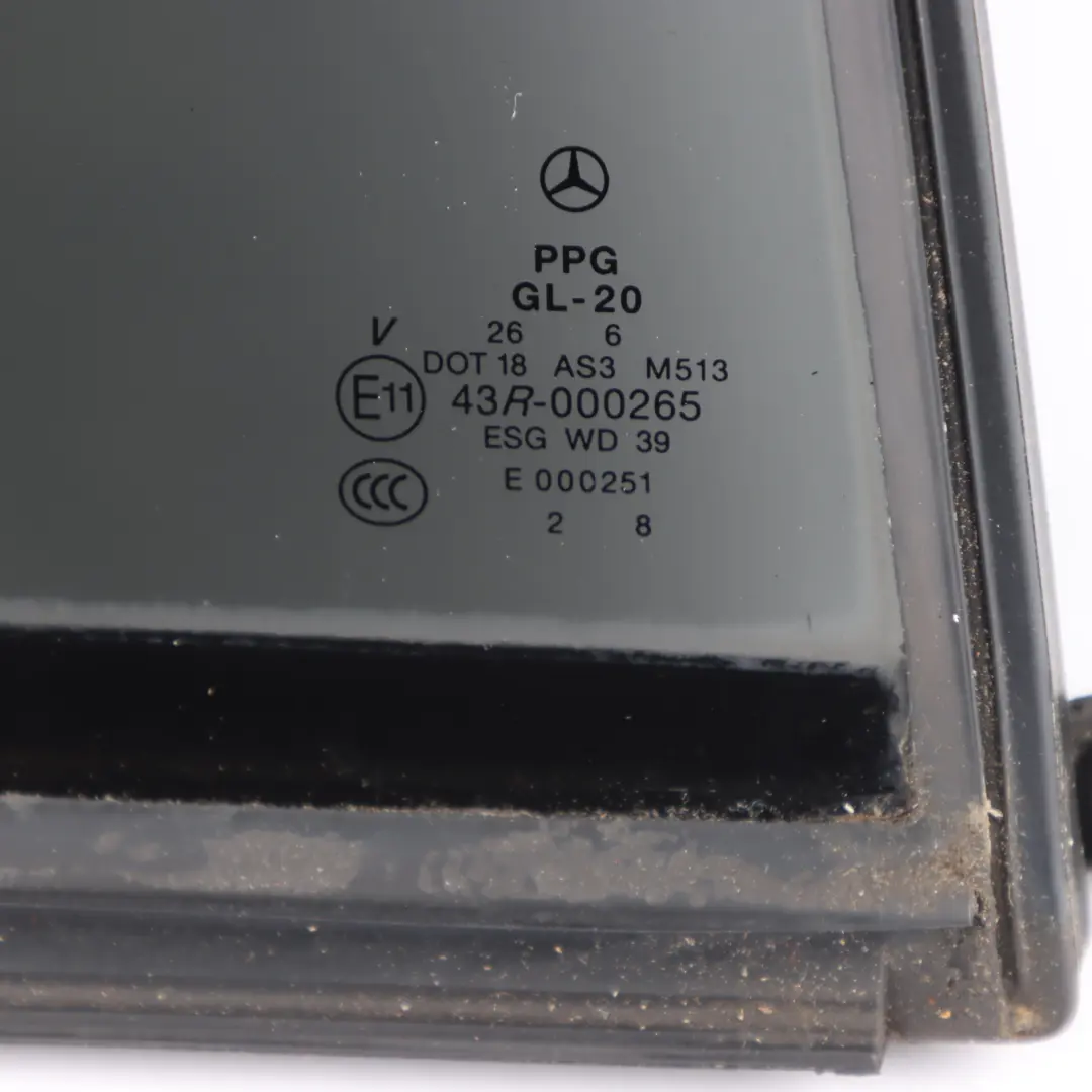 Mercedes W251 Quarter Glass Door Rear Right O/S Window AS3 Triangle - SKU A2517300455 - Part number A2517300455