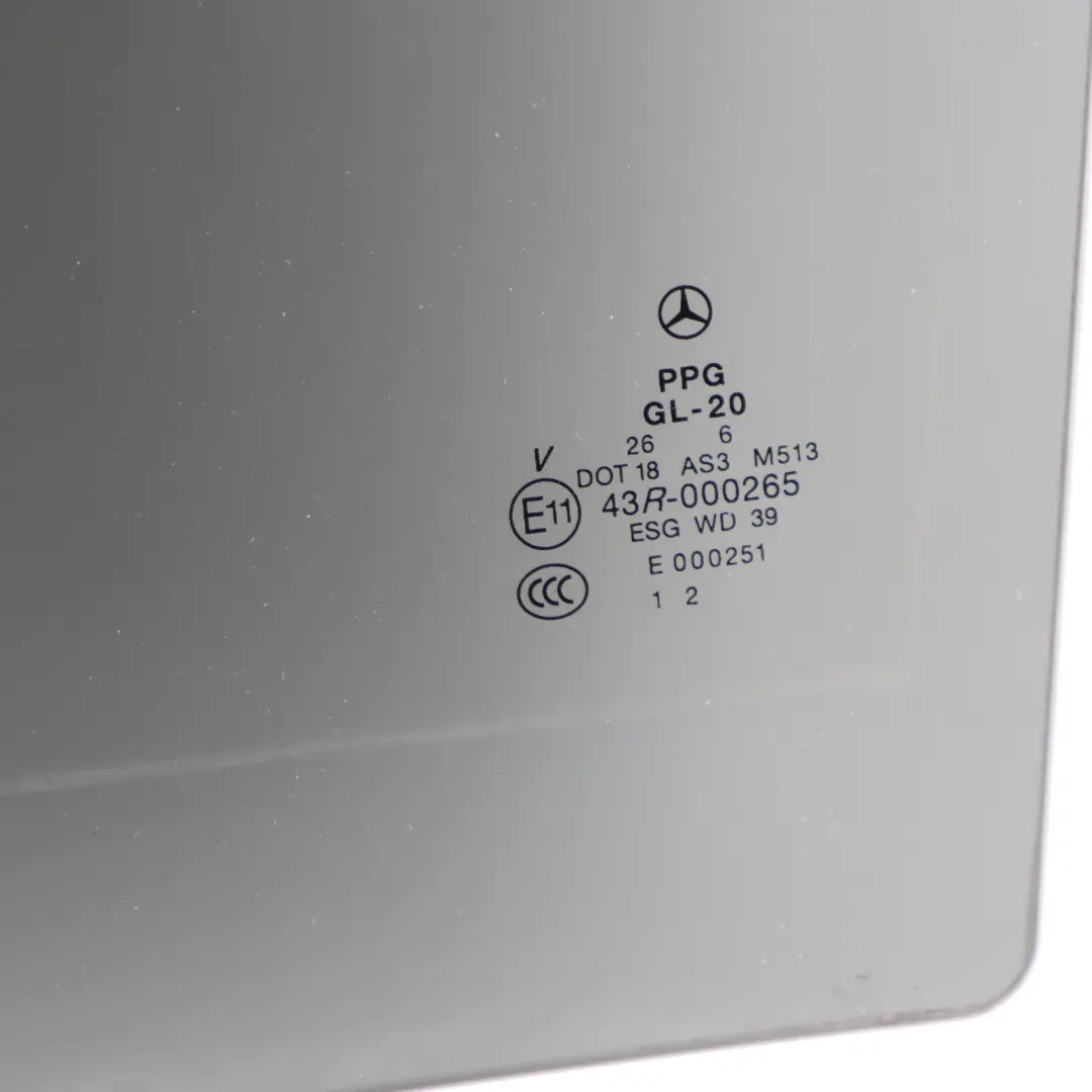 Mercedes W251 Glass Window Door Rear Left N/S AS3 Glazing - SKU A2517350710 - Part number A2517350710