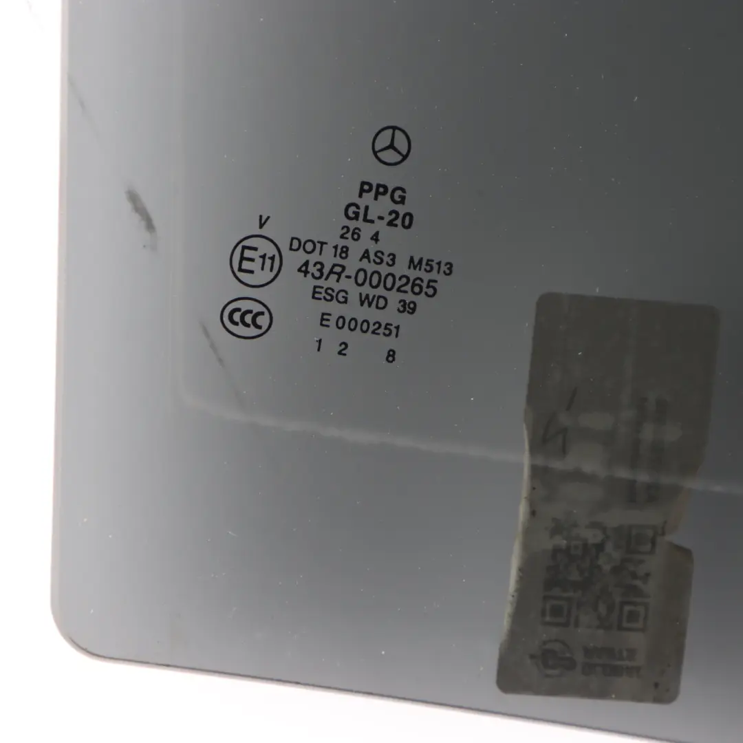 Mercedes W251 Glass Window Door Rear Right O/S AS3 Glazing - SKU A2517350810 - Part number A2517350810
