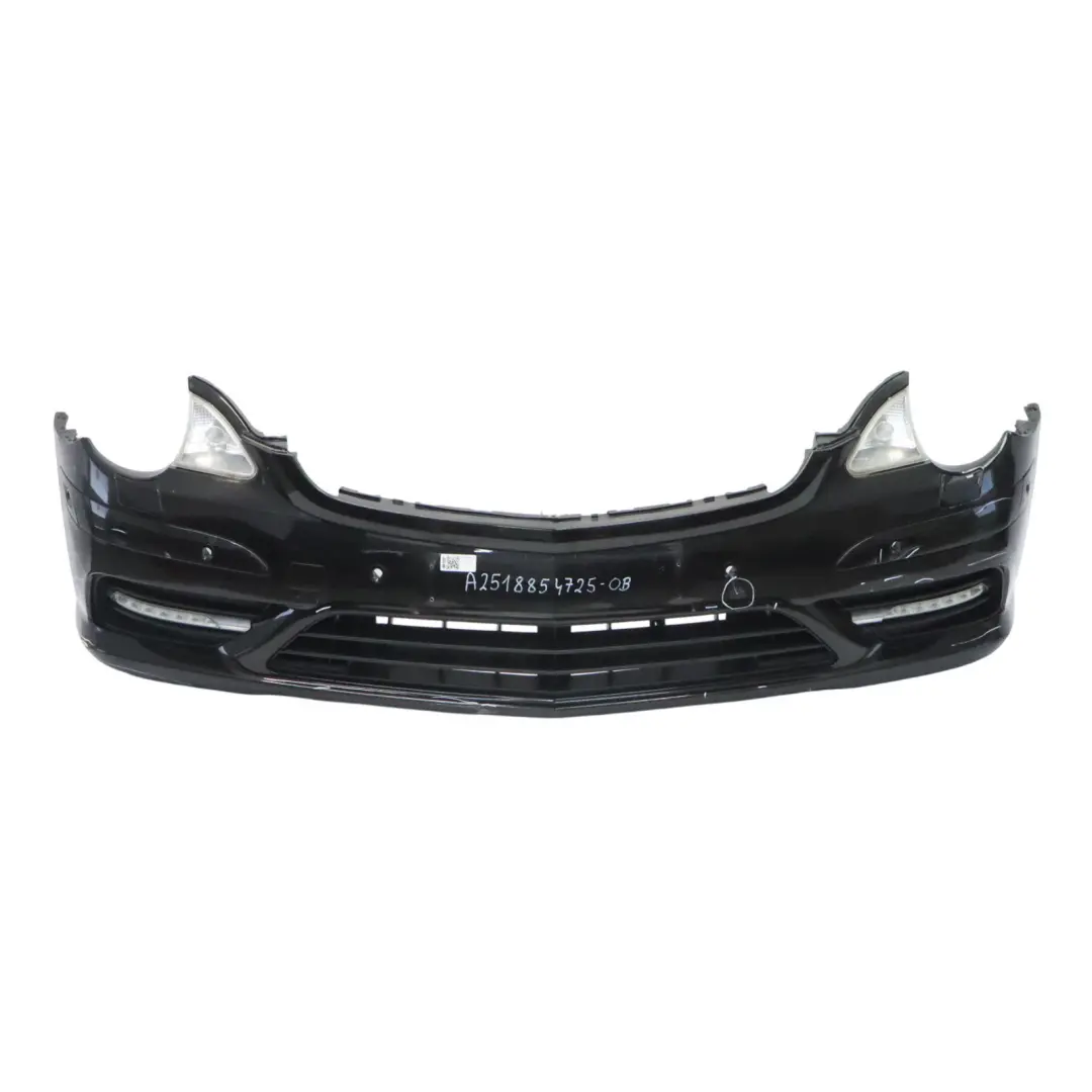 Front Bumper Trim Panel Obsidian Black Metallic - 197 to Mercedes V251 with Part number A2518854725 Mercedes V251 Front Bumper Trim Panel Obsidian Black Metallic - 197 - SKU A2518854725-OB - Part number A2518854725