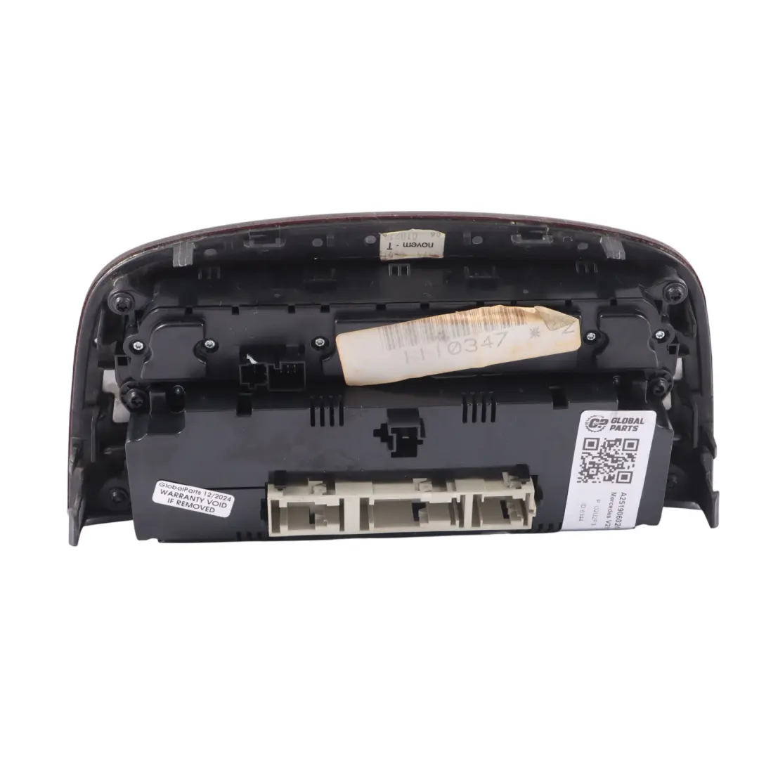 Mercedes V251 A/C Air Condition Climate Heater Switch Control Panel - SKU A2519060200 - Part number A2519060200