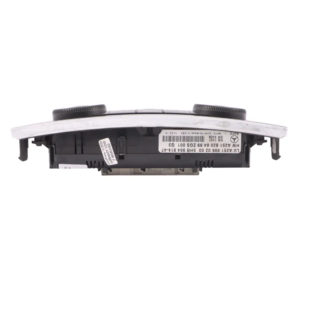 Mercedes V251 Panel Klimatyzacji ESP Grzania Foteli - SKU A2519060200 - Numer Części A2519060200