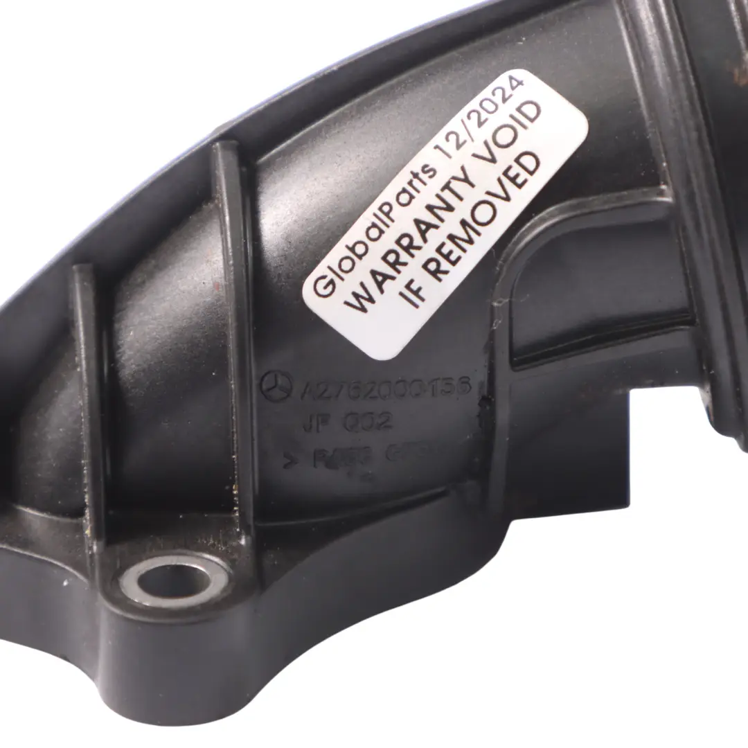 Coolant Fluid Inlet Connection Flange to Mercedes W212 M276 with Part number A2762000156 Mercedes W212 M276 Coolant Fluid Inlet Connection Flange - SKU A2762000156 - Part number A2762000156