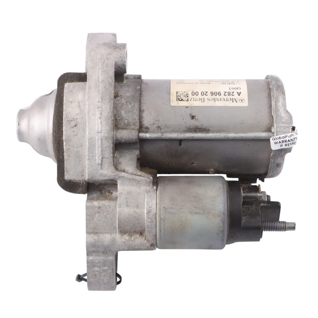 Starter Motor Mercedes C118 W177 C247 Petrol OM282 Starter Motor to with Part number A2829062000 Starter Motor Mercedes C118 W177 C247 Petrol OM282 Starter Motor - SKU A2829062000 - Part number A2829062000