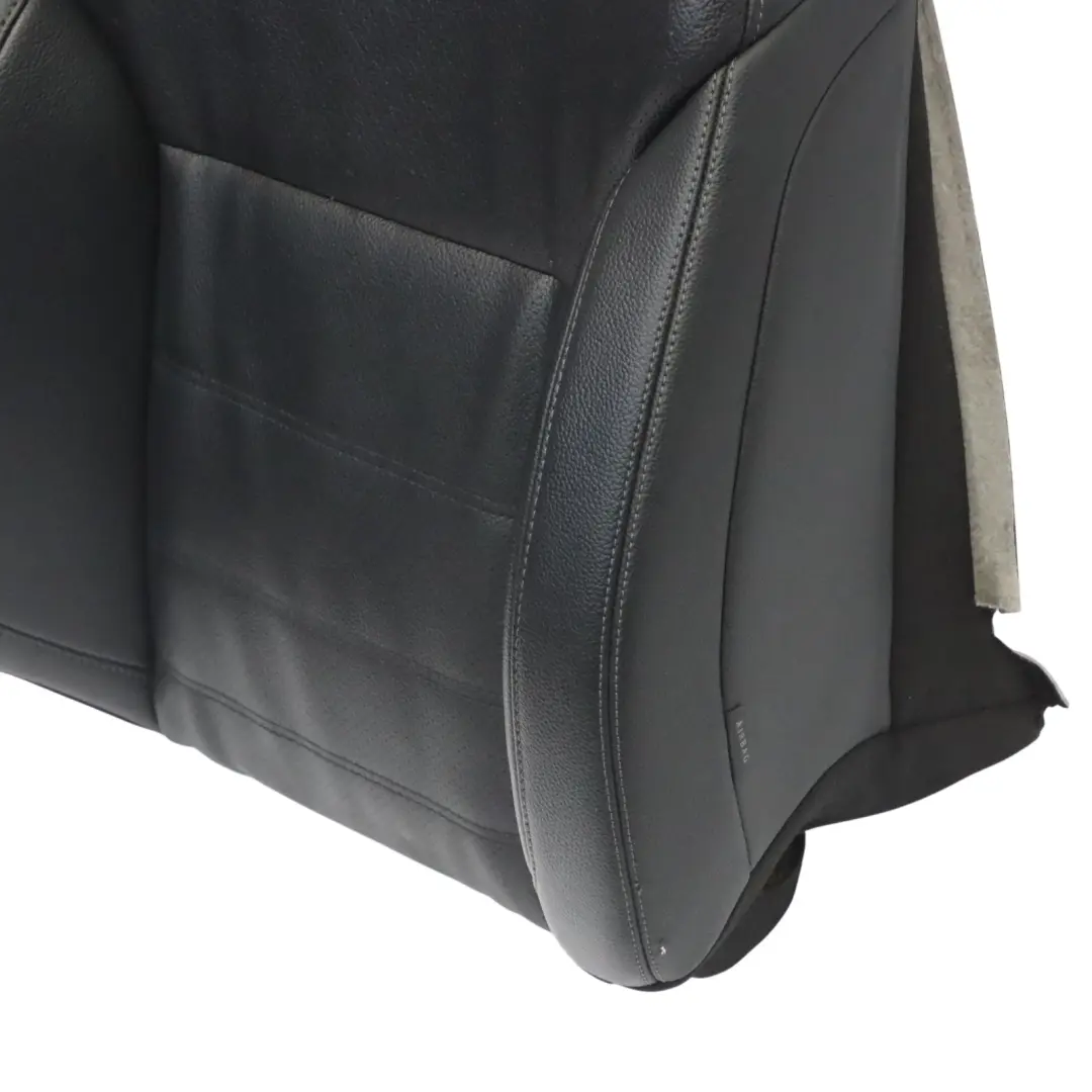 Mercedes W166 Sport Seat Backrest Front Left N/S Heated Imitaion Leather Black - SKU A2929107502 - Part number A2929107502