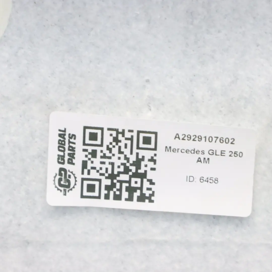 Mercedes GLE 250 AM Respaldo Asiento Delantero Derecho Imitaion Cuero Negro - SKU A2929107602 - Número de pieza A2929107602