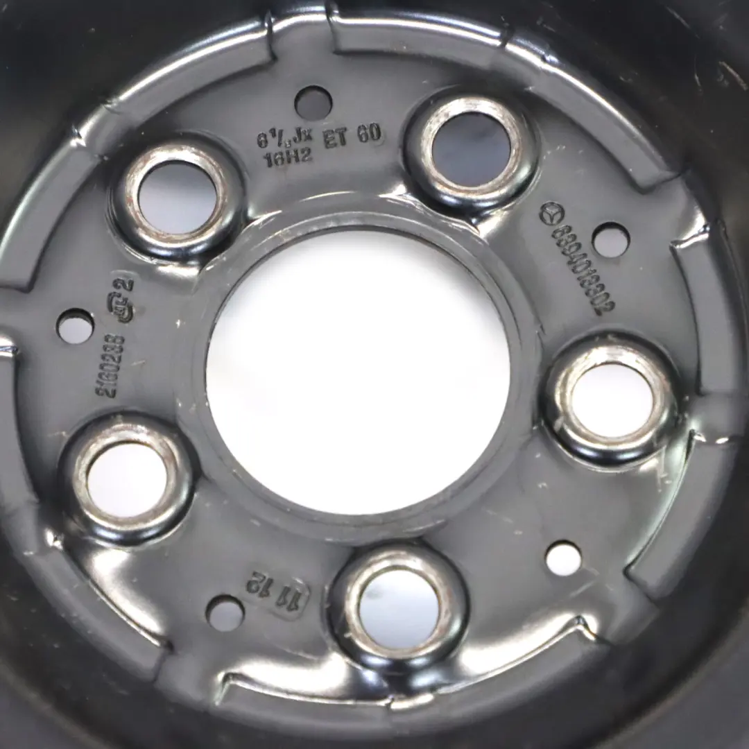Mercedes W639 Steel Rim Wheel With Tyre 16" 6,5J ET:60 205/65 - SKU A6394013302-3 - Part number A6394013302