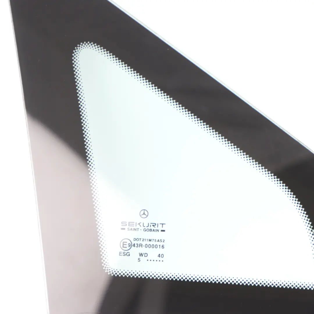 Front Window Quarter Glass Triangle Right O/S AS2 to Mercedes W639 with Part number A6396737005 Mercedes W639 Front Window Quarter Glass Triangle Right O/S AS2 - SKU A6396737005 - Part number A6396737005