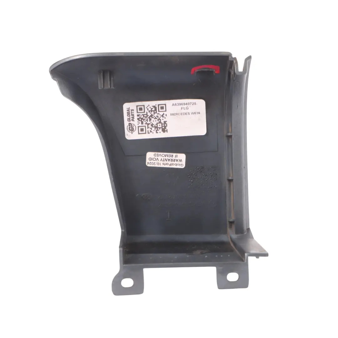 Mercedes Vito W639 Pare chocs arrière Bordure d'angle gauche Trim Flint Grey 368 - SKU A6396940725-FLG - Numéro de pièce A6396940725