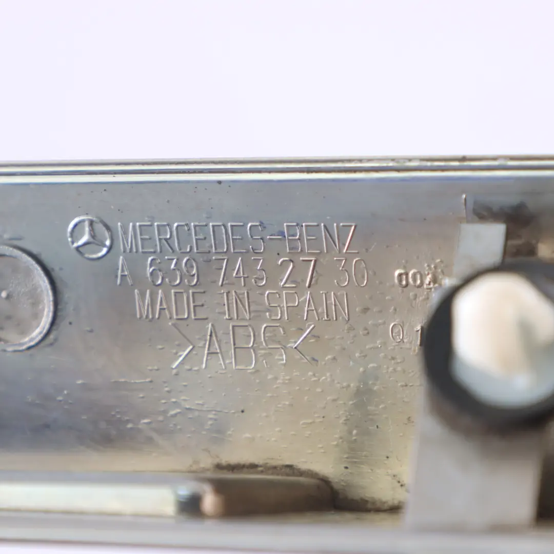 Trunk Number License Plate Lamp Cover Chrome A6397432730 Mercedes Vito W639 Rear - SKU A6397432730-2 - Part number A6397430082