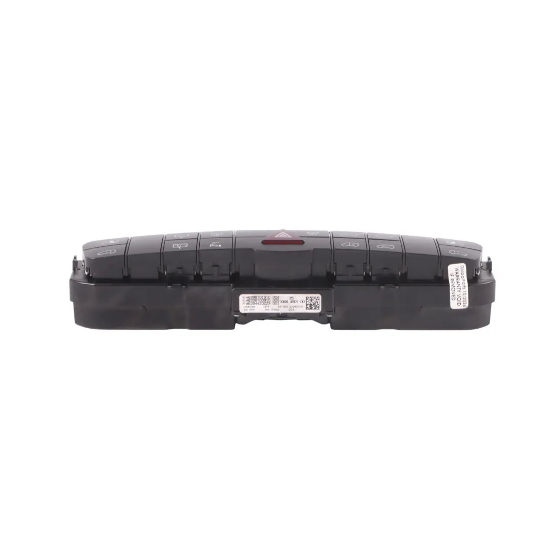 Mercedes W639 Switch Control Panel Block ASR Hazard Lights - SKU A6398701910-4 - Part number A6398701910