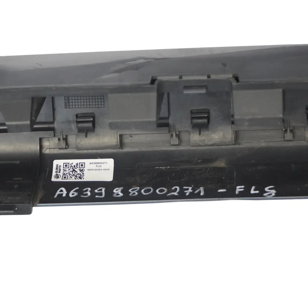 Hintere Stoßstange Mitte Halterung Halterung Flint Grau - 368 Mercedes Vito W639 - SKU A6398800271-FLG - Teilenummer A6398800271