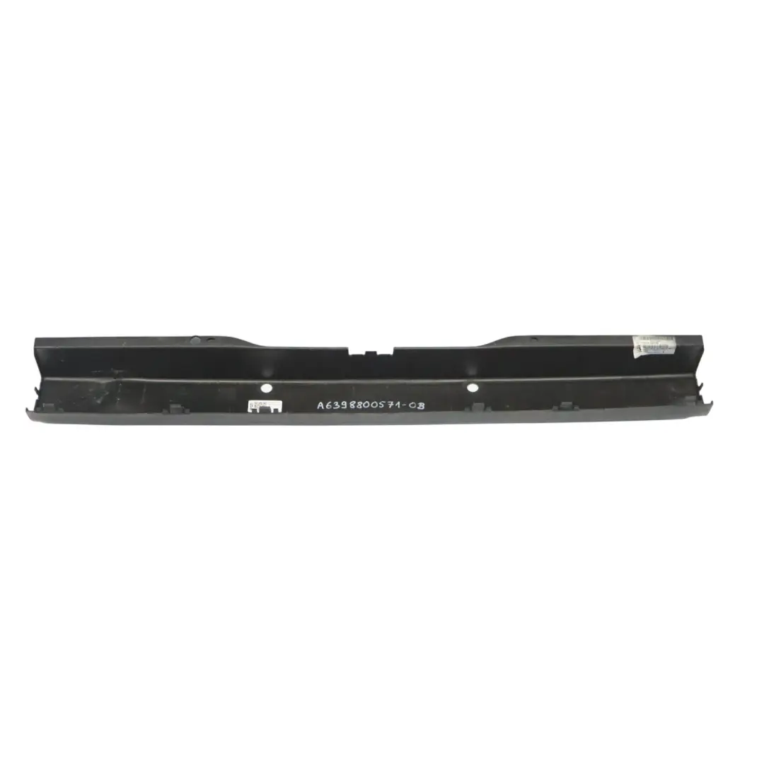 Bumper Centre Holder Bracket Obsidian Black - 197 Mercedes Vito W639 Rear - SKU A6398800571-OB - Part number A6398800571