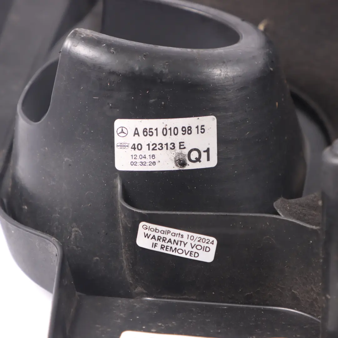 Mercedes W176 OM651 Diesel Motore Top Trim Coperchio - SKU A6510109815 - Numero di parte A6510109815