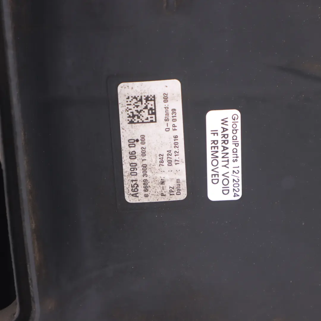 Mercedes W205 OM651 Boîtier filtre air diesel Silencieux Couvercle - SKU A6510900600 - Numéro de pièce A6510900600