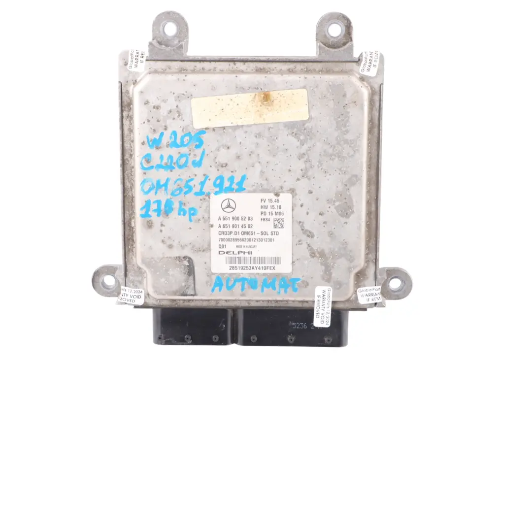 651.921 170HP ECU Kit SAM 2 Keys Lock Automatic to Mercedes W205 C 220d with Part number A6519005203 Mercedes W205 C 220d 651.921 170HP ECU Kit SAM 2 Keys Lock Automatic - SKU A6519005203-6 - Part number A6519005203