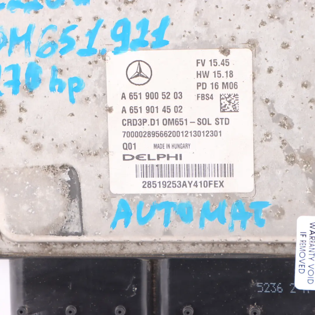 651.921 170HP ECU Kit SAM 2 Keys Lock Automatic to Mercedes W205 C 220d with Part number A6519005203 Mercedes W205 C 220d 651.921 170HP ECU Kit SAM 2 Keys Lock Automatic - SKU A6519005203-6 - Part number A6519005203