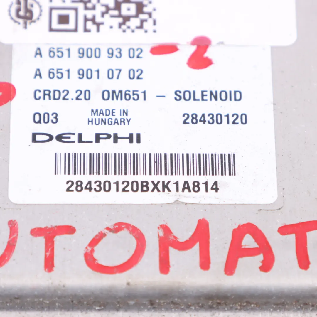 651.940 136KM Komputer Silnika Zestaw do Mercedes W639 113 CDI o numerze A6519009302 Mercedes W639 113 CDI 651.940 136KM Komputer Silnika Zestaw - SKU A6519009302-2 - Numer Części A6519009302
