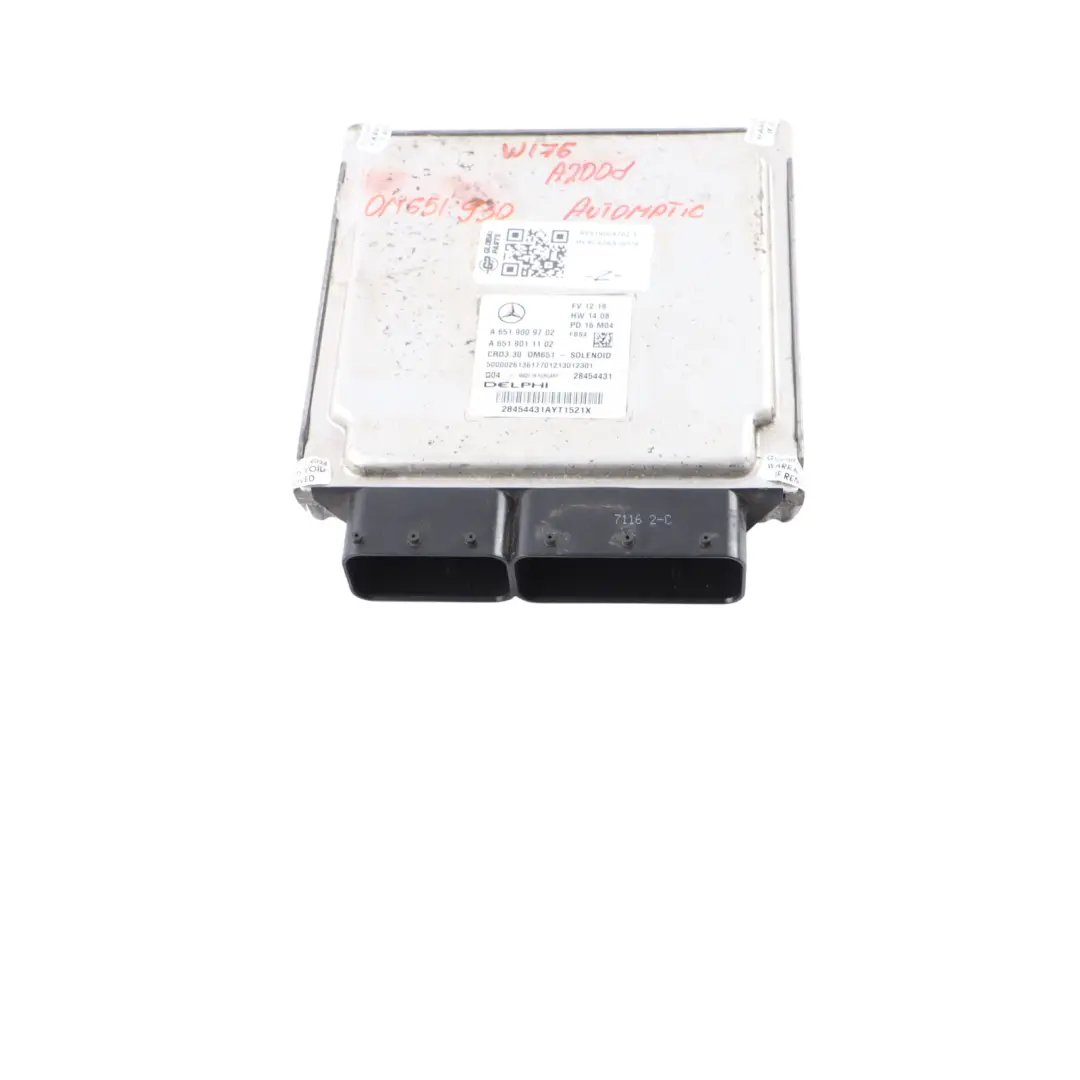 A200d 651.930 136HP Engine Unit ECU Automatic to Mercedes W176 with Part number A6519009702 Mercedes W176 A200d 651.930 136HP Engine Unit ECU Automatic - SKU A6519009702-3 - Part number A6519009702
