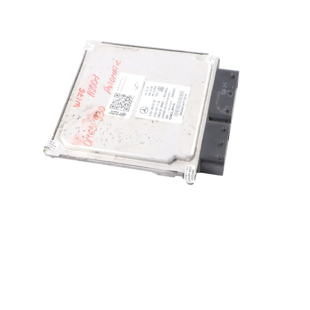 A200d 651.930 136HP Engine Unit ECU Automatic to Mercedes W176 with Part number A6519009702 Mercedes W176 A200d 651.930 136HP Engine Unit ECU Automatic - SKU A6519009702-3 - Part number A6519009702