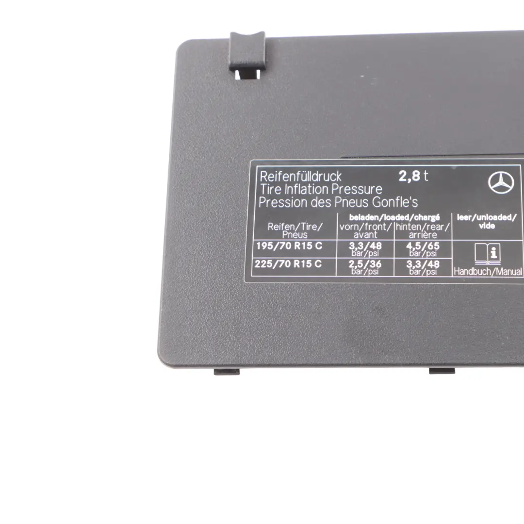 Mercedes Sprinter W901 Front Seat Under Fuse Box Flap Control - SKU A9015450103 - Part number A9015450103