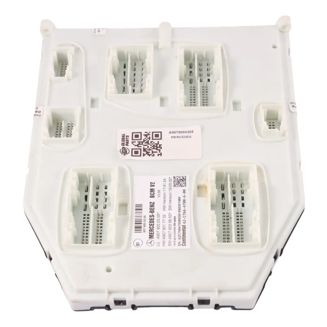 W907 W910 Modulo di controllo BCM V2 ECU per Mercedes Sprinter con numero di parte A9079000305 Mercedes Sprinter W907 W910 Modulo di controllo BCM V2 ECU - SKU A9079000305 - Numero di parte A9079000305