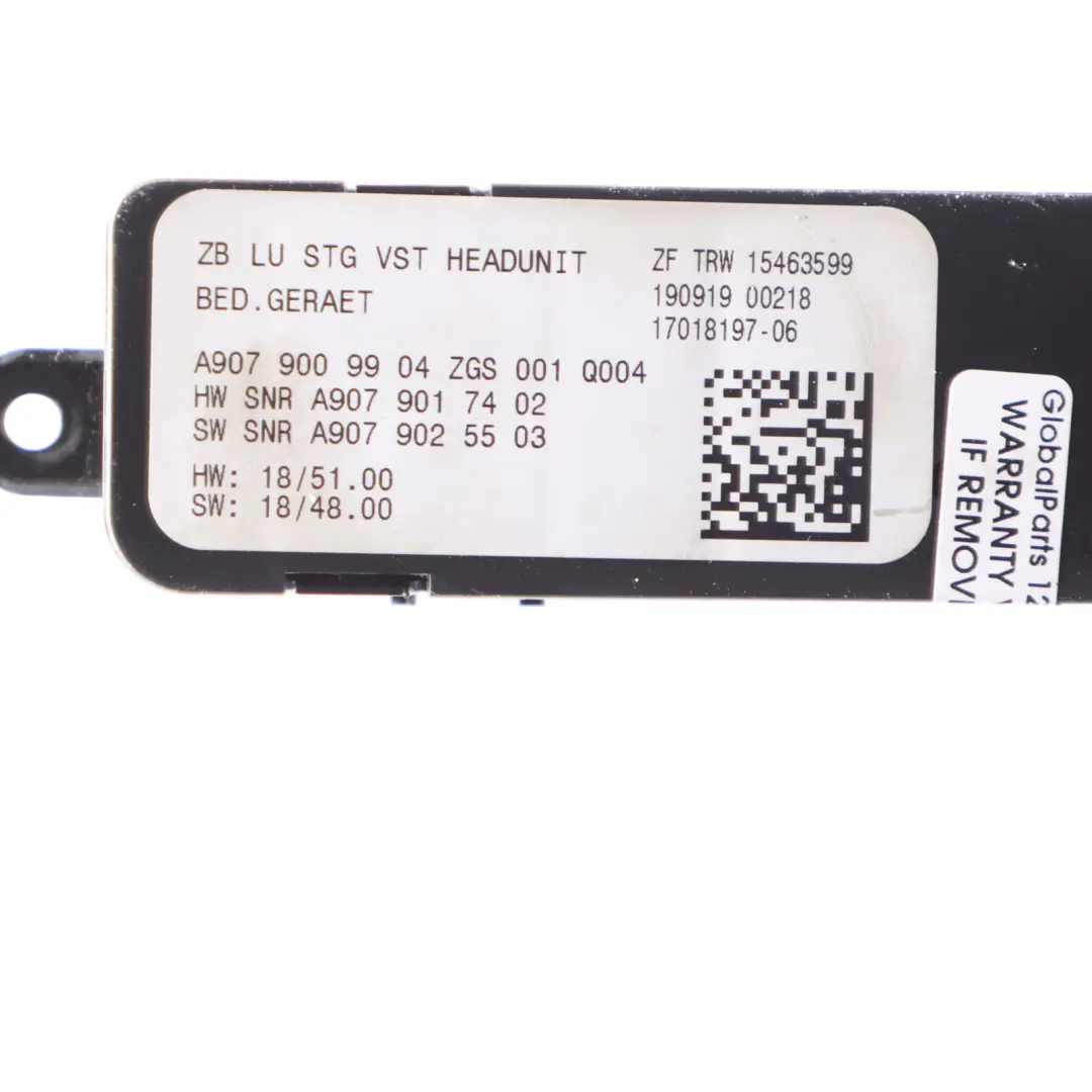 W907 Volume Multimedia MMI Controller Module Switch Panel to Mercedes with Part number A9079009904 Mercedes W907 Volume Multimedia MMI Controller Module Switch Panel - SKU A9079009904 - Part number A9079009904