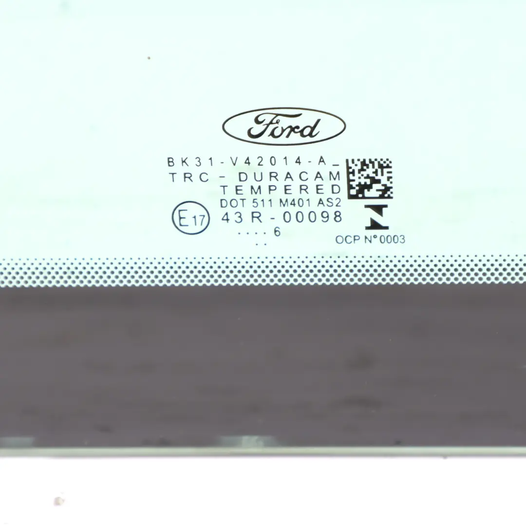 Ford Transit Custom TTF Window Glass Cabin Interior Rear Glazing - SKU BK31-V42014-A - Part number BK31-V42014-A