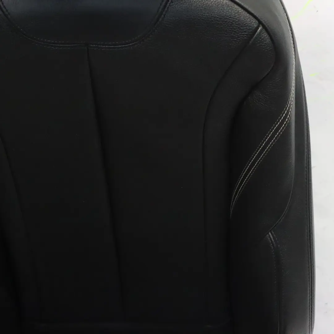  Front Seats BMW F30 F31 Left Right N/O/S Heated Dakota Black Exclusive Seam Set - SKU F31-FRONT-SEAT-DAKOTA-BLACK-EXCLUSIVE - Part number F31-FRONT-SEAT-DAKOTA-BLACK