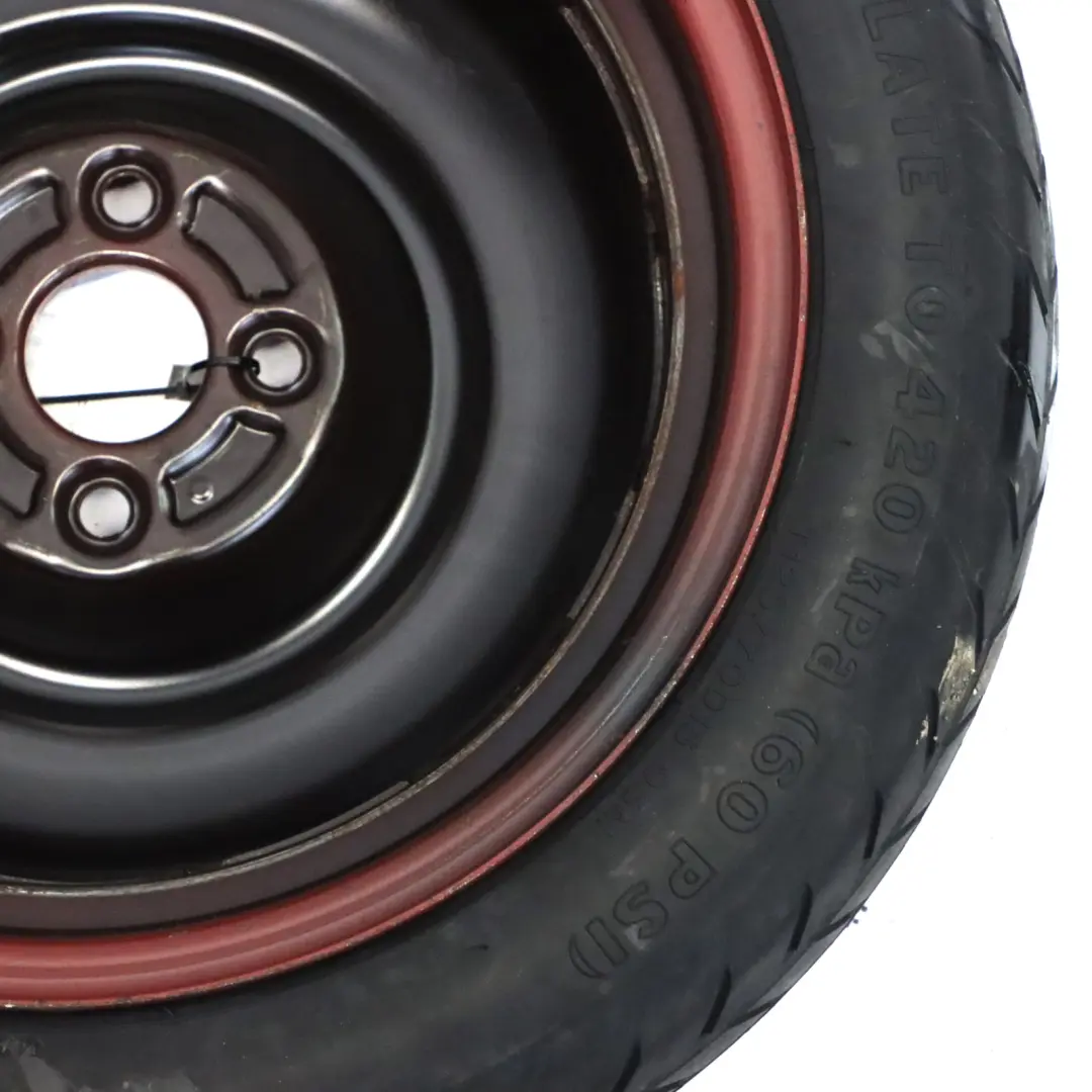 Saver Steel Spare Wheel 125/70R15 ET:45 4 Stud to Honda Civic Space with Part number HONDA-CIVIC-SPARE-WHEEL Honda Civic Space Saver Steel Spare Wheel 125/70R15 ET:45 4 Stud - SKU HONDA-CIVIC-SPARE-WHEEL - Part number HONDA-CIVIC-SPARE-WHEEL