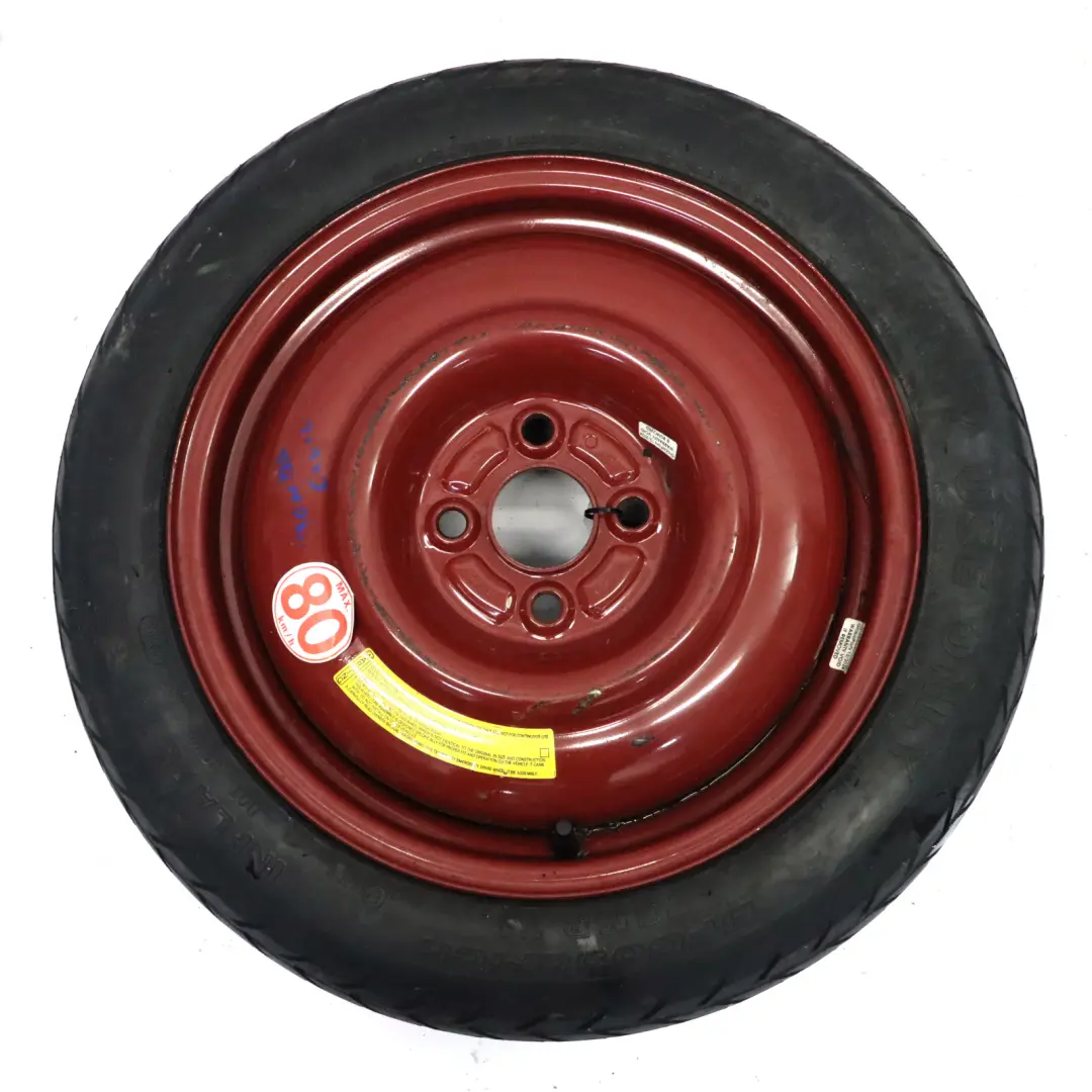 Roue de secours en acier 125/70R15 ET:45 pour Honda Civic à propos du numéro de pièce HONDA-CIVIC-SPARE-WHEEL Honda Civic Roue de secours en acier 125/70R15 ET:45 - SKU HONDA-CIVIC-SPARE-WHEEL - Numéro de pièce HONDA-CIVIC-SPARE-WHEEL