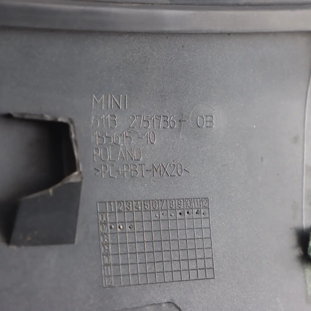 Wlot Powietrza Pokrywy Maski P do Mini Cooper S R55 R56 o numerze 0430302 Mini Cooper S R55 R56 Wlot Powietrza Pokrywy Maski P - SKU P0430302-SS - Numer Części 0430302