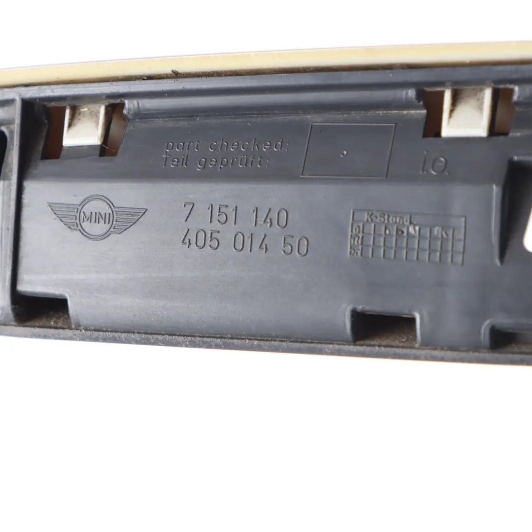 Mini Cooper R56 LCI Koffer Raum Deckel Griff Sparkling Silver A60 7151140 - SKU P0430312-SS - Teilenummer 0430312