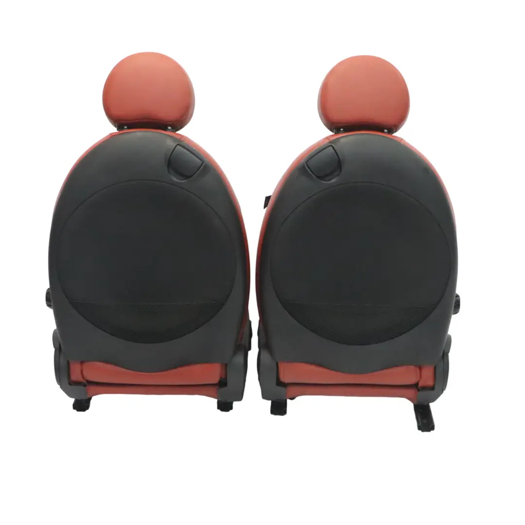 Mini Deportes calefacción cuero completo Salón madera roja Asientos - SKU R56 Sports Full Leather Red Seats-1 - Número de pieza R56