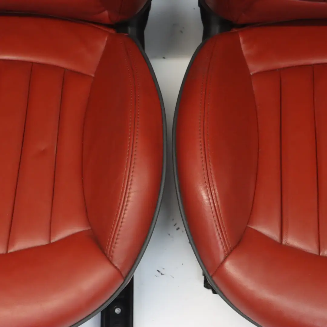 Deportes calefacción cuero completo Salón madera roja Asientos para Mini con número de pieza R56 Mini Deportes calefacción cuero completo Salón madera roja Asientos - SKU R56 Sports Full Leather Red Seats-1 - Número de pieza R56
