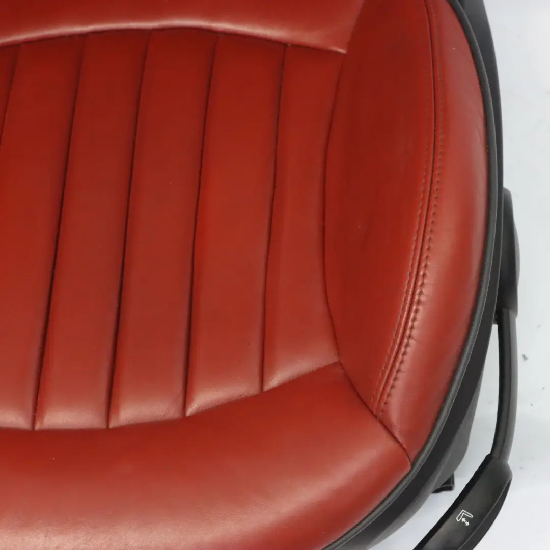 Deportes calefacción cuero completo Salón madera roja Asientos para Mini con número de pieza R56 Mini Deportes calefacción cuero completo Salón madera roja Asientos - SKU R56 Sports Full Leather Red Seats-1 - Número de pieza R56