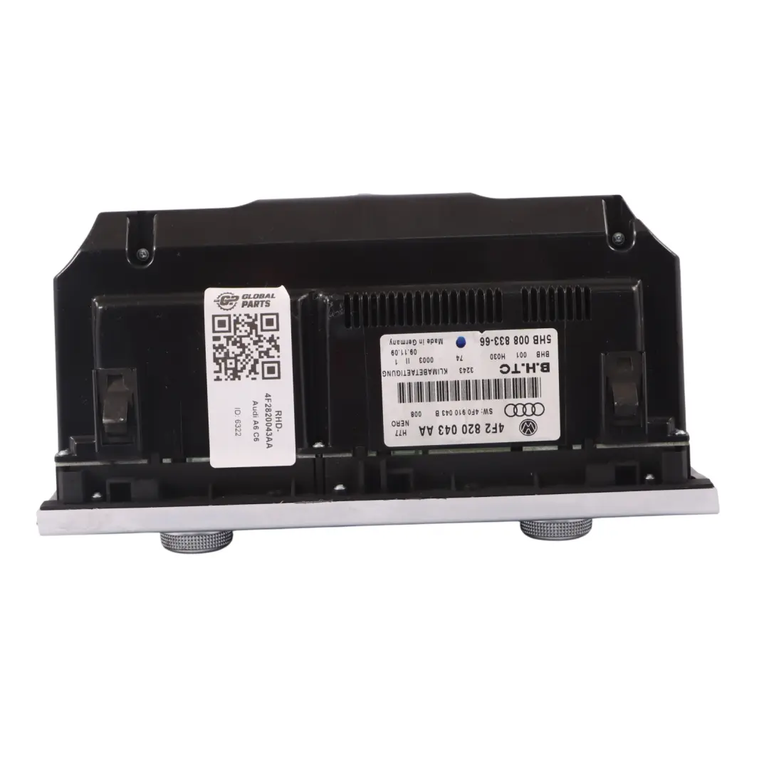 Dashboard Climate Control Panel Heated Seat Switch to Audi A6 C6 with Part number 4F2820043AA Audi A6 C6 Dashboard Climate Control Panel Heated Seat Switch - SKU RHD-4F2820043AA - Part number 4F2820043AA