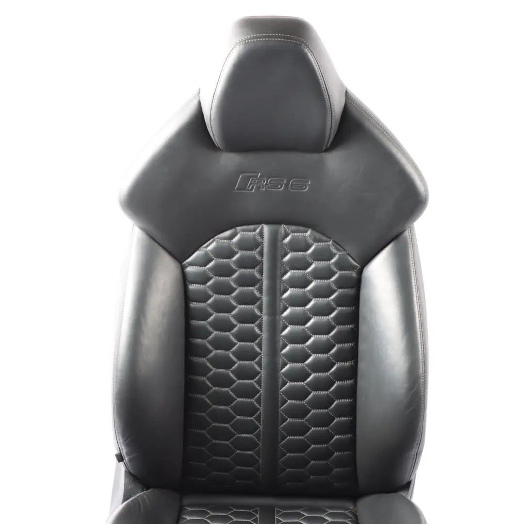 Audi RS6 C7 Avant Seat Front Right O/S Interior Memory Heated Leather Soul Black - SKU RHD-4G0881806AM - Part number 4G0881806AM