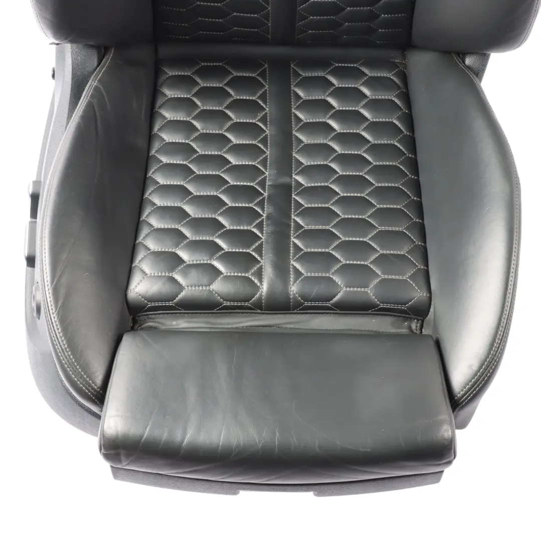 Front Right O/S Interior Memory Heated Leather Soul Black to Audi RS6 C7 Avant Seat with Part number 4G0881806AM Audi RS6 C7 Avant Seat Front Right O/S Interior Memory Heated Leather Soul Black - SKU RHD-4G0881806AM - Part number 4G0881806AM