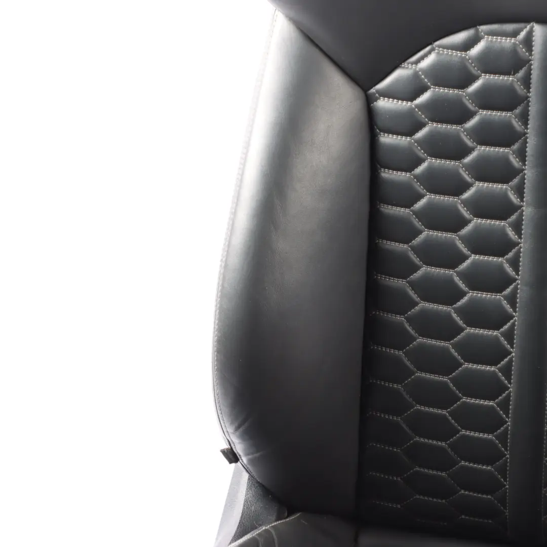 Front Right O/S Interior Memory Heated Leather Soul Black to Audi RS6 C7 Avant Seat with Part number 4G0881806AM Audi RS6 C7 Avant Seat Front Right O/S Interior Memory Heated Leather Soul Black - SKU RHD-4G0881806AM - Part number 4G0881806AM