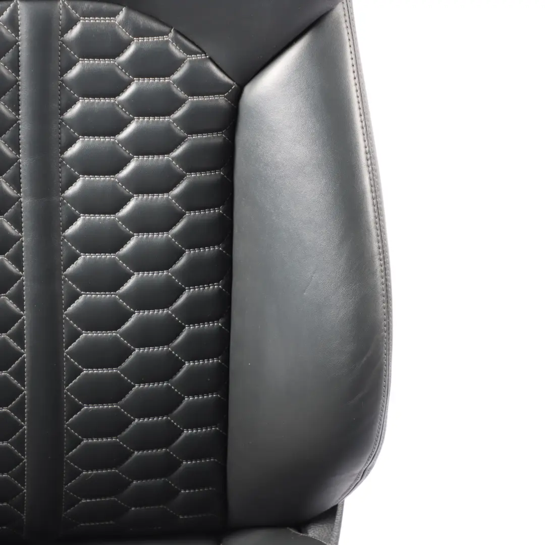 Front Right O/S Interior Memory Heated Leather Soul Black to Audi RS6 C7 Avant Seat with Part number 4G0881806AM Audi RS6 C7 Avant Seat Front Right O/S Interior Memory Heated Leather Soul Black - SKU RHD-4G0881806AM - Part number 4G0881806AM