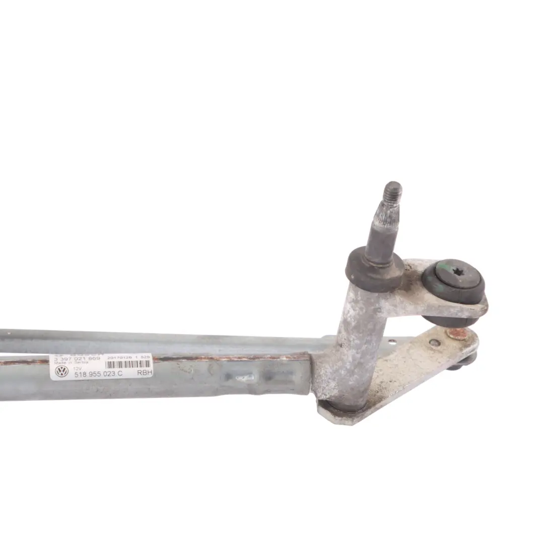 Front Wiper Linkage Motor Assembly to VW Volkswagen Golf Sportsvan with Part number 518955023C VW Volkswagen Golf Sportsvan Front Wiper Linkage Motor Assembly - SKU RHD-518955023C - Part number 518955023C