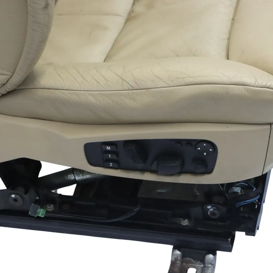 Front Seat BMW E60 E61 Comfort Beige Leather Dakota Right O/S with Memory to with Part number 7076645 Front Seat BMW E60 E61 Comfort Beige Leather Dakota Right O/S with Memory - SKU RHD-7076645 - Part number 7076645