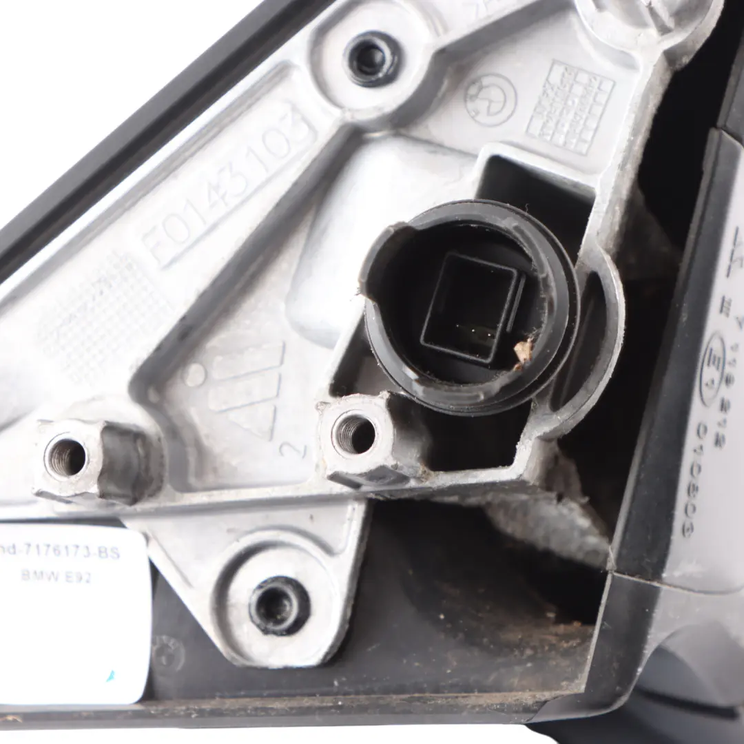 Wing Mirror BMW E92 E93 Left Outside N/S Black Sapphire Metallic 475 to with Part number 7176173 Wing Mirror BMW E92 E93 Left Outside N/S Black Sapphire Metallic 475 - SKU RHD-7176173-BS - Part number 7176173