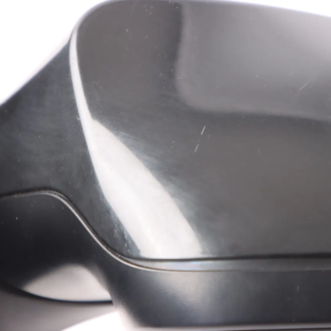 BMW E81 E82 E88 Power Fold Right Wing Mirror O/S Black Sapphire Metallic 475 - SKU RHD-7185374-BS1 - Part number 7185374