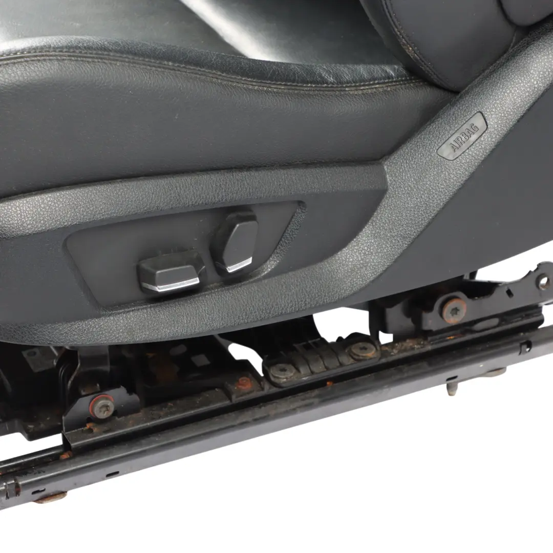 Front Seat BMW F10 F11 Sport Heated Memory Left N/S Leather Dakota Black to with Part number 7231174 Front Seat BMW F10 F11 Sport Heated Memory Left N/S Leather Dakota Black - SKU RHD-7231174-3 - Part number 7231174