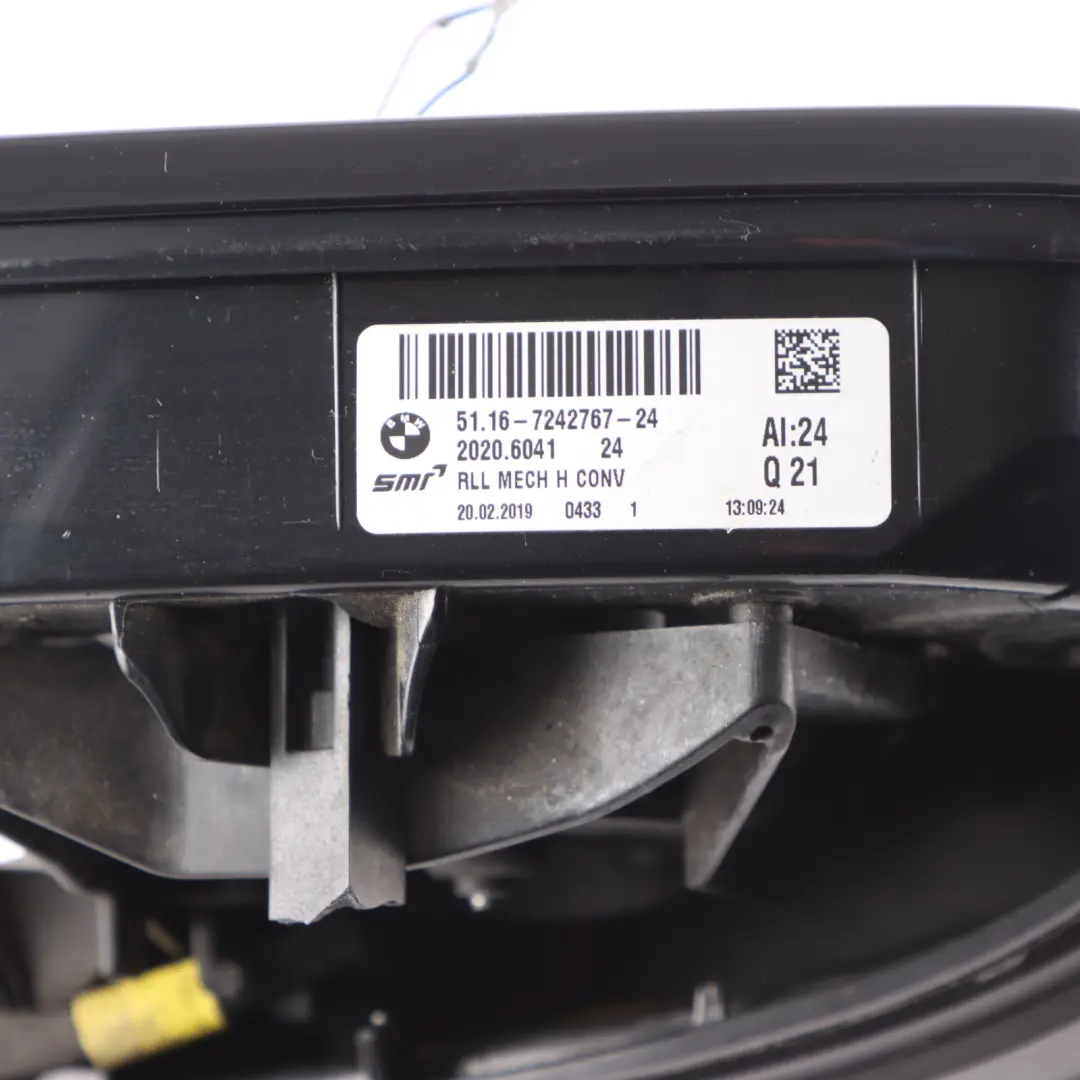 BMW F20 Heated Wing Mirror Base Left N/S High Gloss Shadow Line - SKU RHD-7242779-4 - Part number 7242779