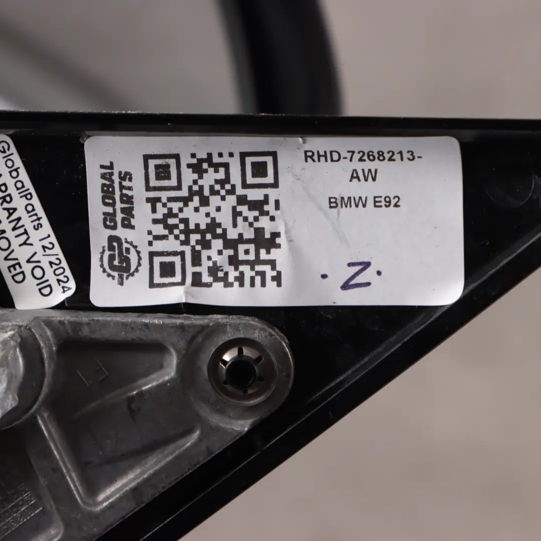 Mirror Wing Door BMW E92 E93 Outside Heated Left N/S Alpine White - 300 to with Part number 7268213 Mirror Wing Door BMW E92 E93 Outside Heated Left N/S Alpine White - 300 - SKU RHD-7268213-AW - Part number 7268213